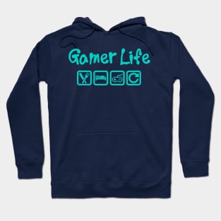 GAMER LIFE - EAT SLEEP GAME REPEAT Hoodie